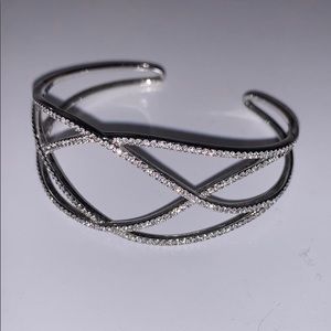 Cuff crystal bracelet